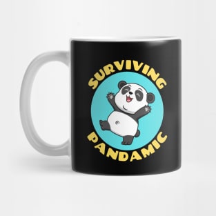 Surviving Pandamic | Panda Pun Mug